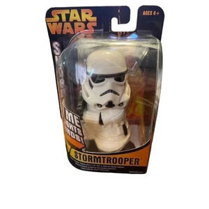 STORMTROOPER Star Wars Super D 4" inch Figure Lights & Sounds Hasbro 2005